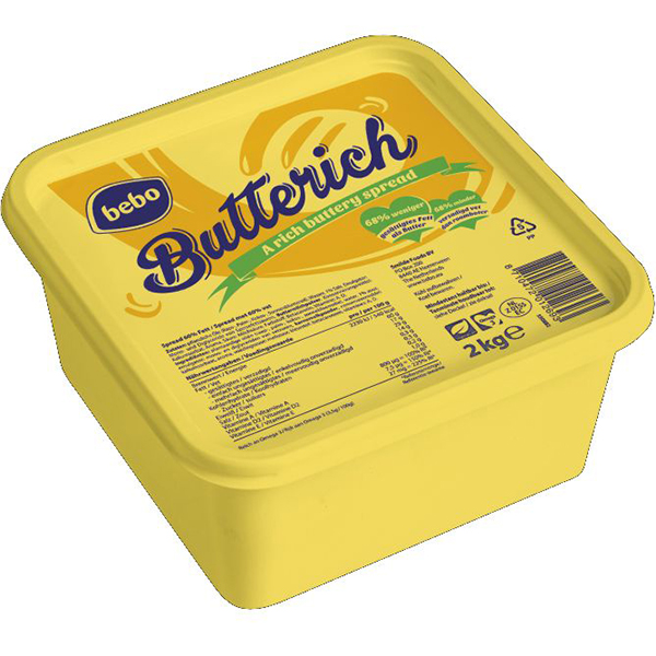 1415111  Bebo Butterich Margarine (Boterverrijkt)  2 kg