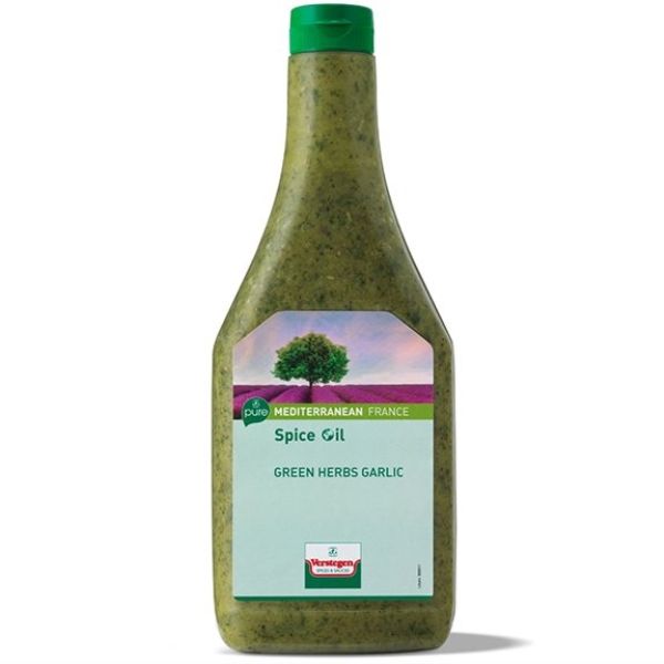 4623039  Verstegen  Pure  Spice Oil Green Herbs Garlic  870 ml