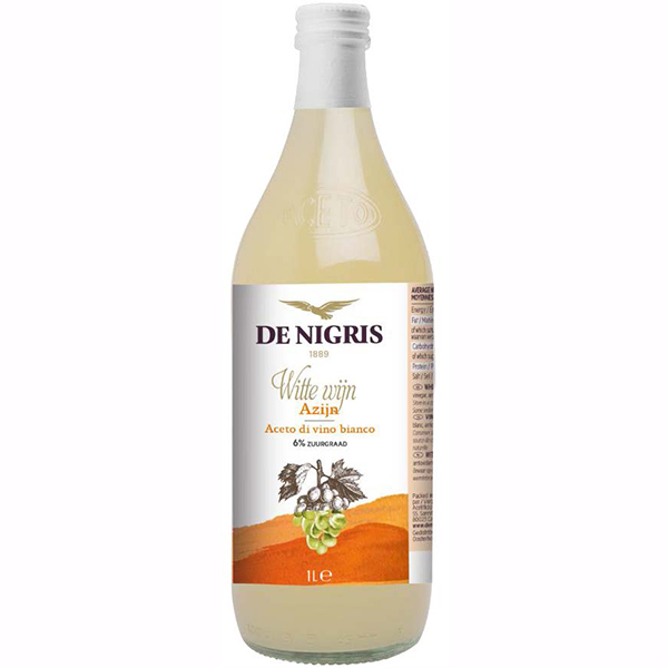 4655086  De Nigris Witte Wijn Azijn  1 lt