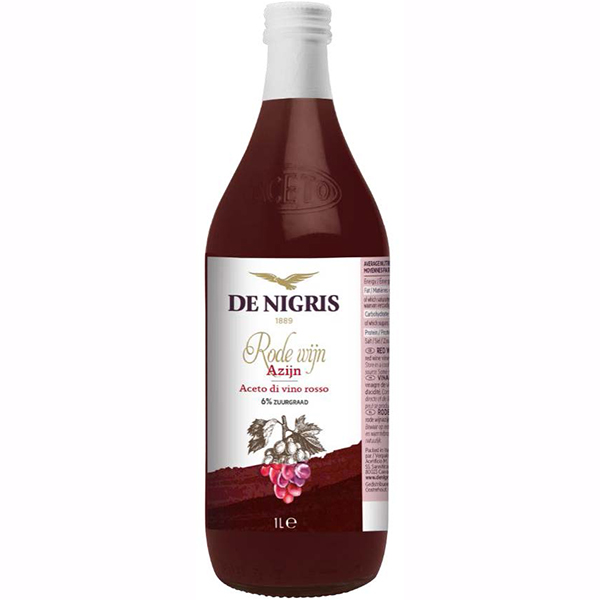 4655087  De Nigris Rode Wijn Azijn  1 lt