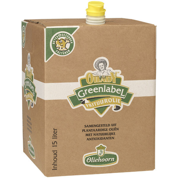 5212021  Oliehoorn  Green Label  Frituurolie Bag-in-Box  15 lt