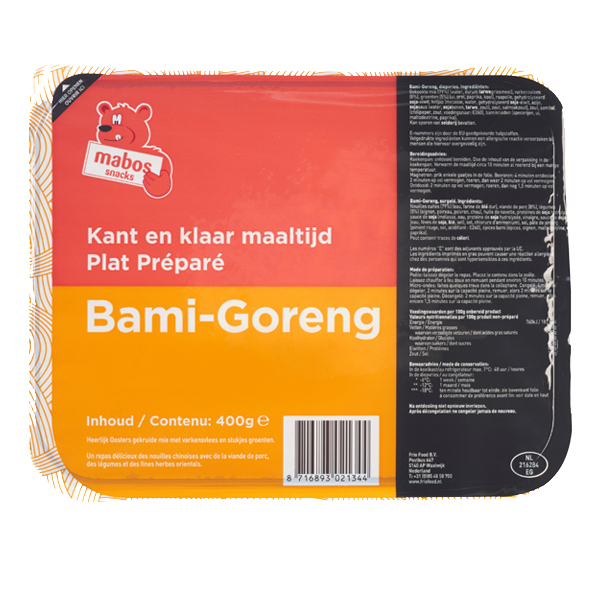 5612253  Mabos Bami-Goreng Kant & Klaar  10x400 gr